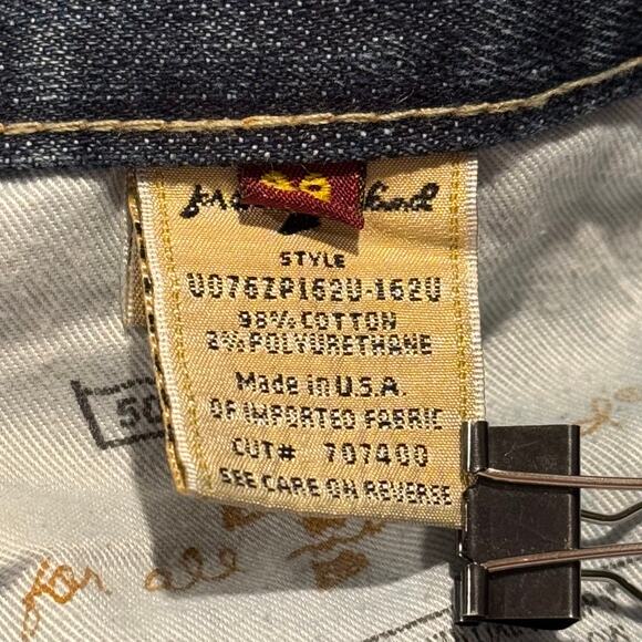 7 For All Mankind Zac Posen Jeans Bootcut Y2K Embroidered Boho Floral 29 Flawed - Picture 5 of 8